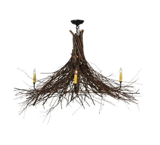 Twigs 4 Light 48" Wide Taper Candle Style Chandelier