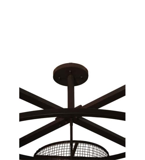 Tavern Red 9 Light 48" Wide Abstract Pendant