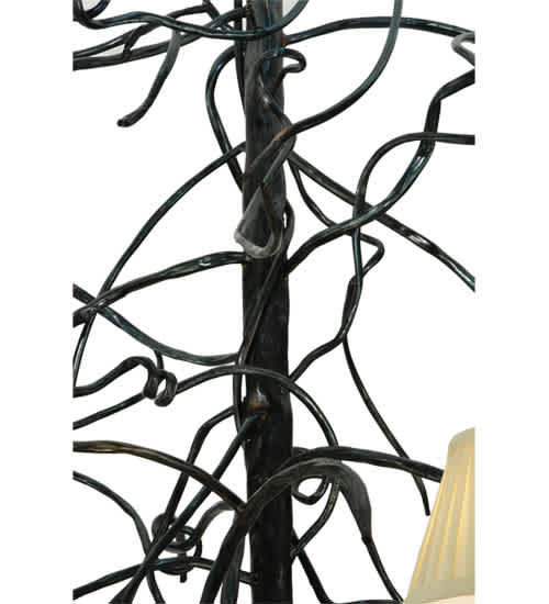 Winter Solstice 6 Light 50" Wide Wrought Iron Chandelier