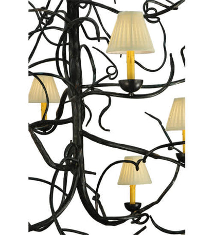 Winter Solstice 6 Light 50" Wide Wrought Iron Chandelier
