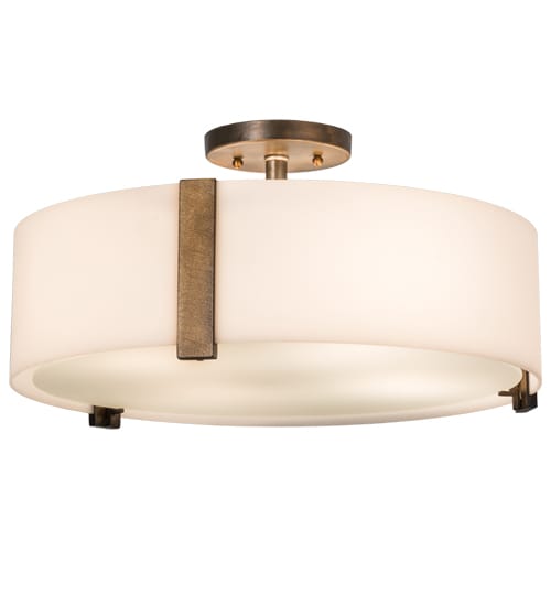 Cilindro Bartel 4 Light 18" Wide Semi-Flush Drum Ceiling Fixture