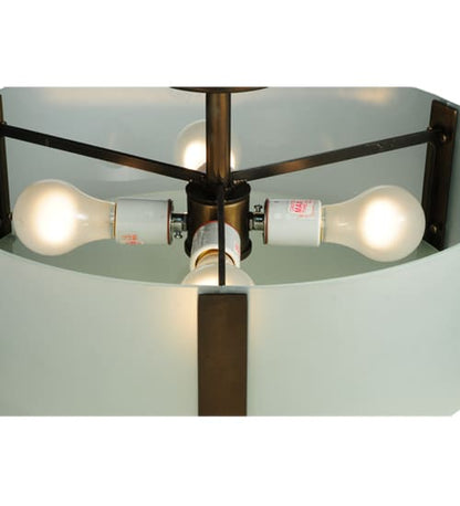 Cilindro Bartel 4 Light 18" Wide Semi-Flush Drum Ceiling Fixture
