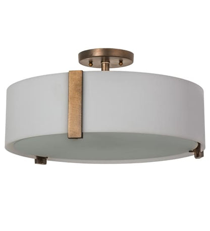 Cilindro Bartel 4 Light 18" Wide Semi-Flush Drum Ceiling Fixture