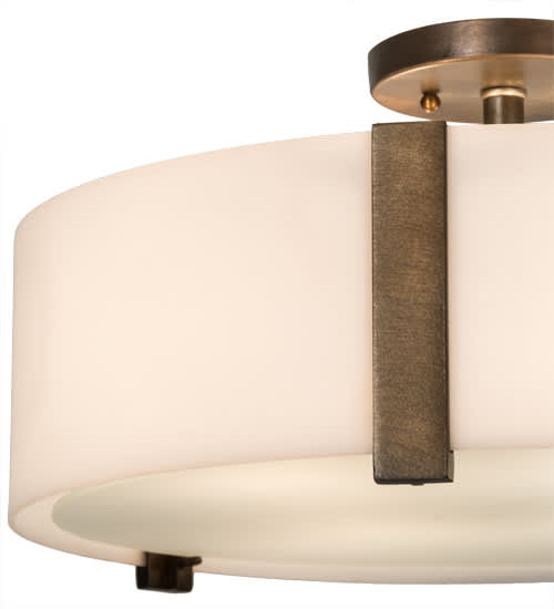 Cilindro Bartel 4 Light 18" Wide Semi-Flush Drum Ceiling Fixture