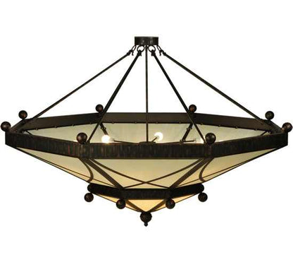Grenoble 15 Light 74" Wide Semi-Flush Ceiling Fixture