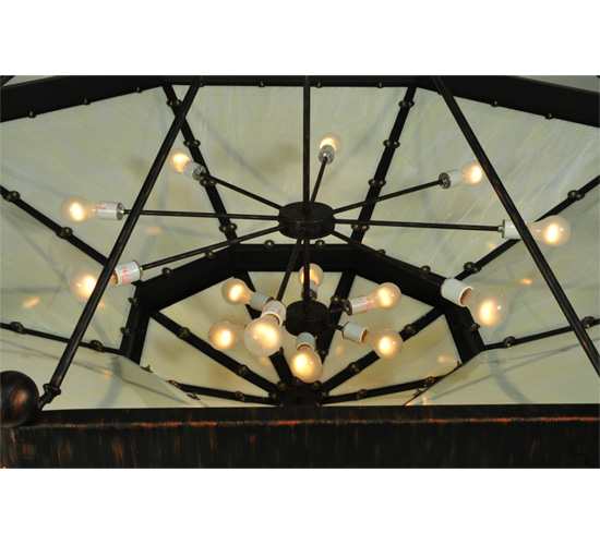 Grenoble 15 Light 74" Wide Semi-Flush Ceiling Fixture