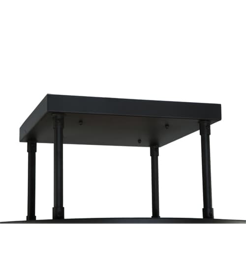 Cilindro Vicksburg 8 Light 48" Wide Semi-Flush Drum Ceiling Fixture - Oil Rubbed Bronze Finish