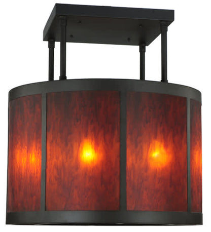 Cilindro Vicksburg 8 Light 36" Wide Semi-Flush Drum Ceiling Fixture