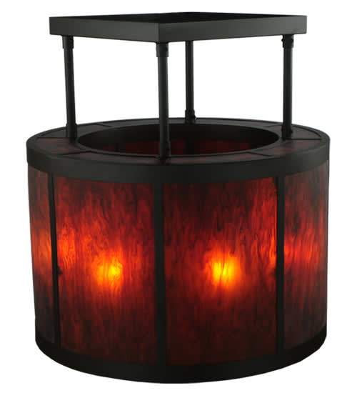 Cilindro Vicksburg 8 Light 36" Wide Semi-Flush Drum Ceiling Fixture