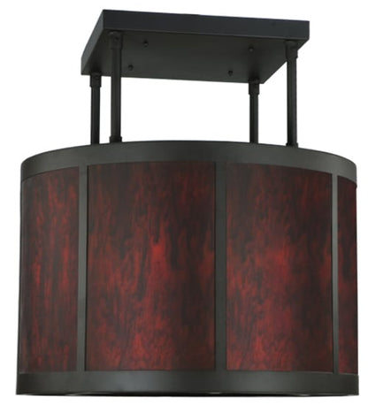 Cilindro Vicksburg 8 Light 36" Wide Semi-Flush Drum Ceiling Fixture