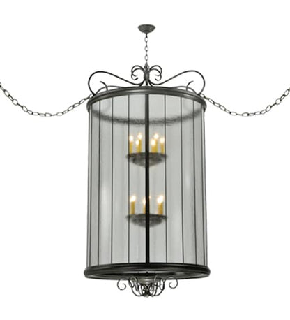Brio 12 Light 36" Wide Taper Candle Pendant