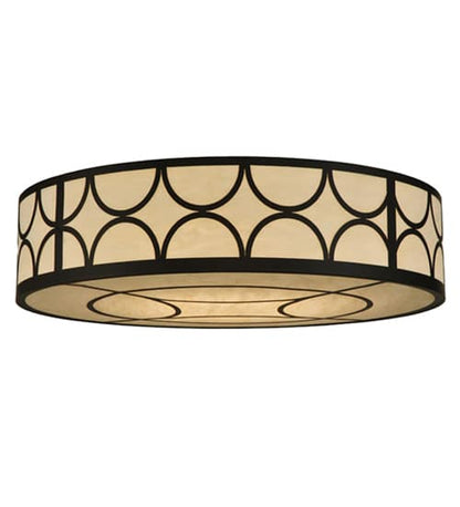 Revival Deco Cilindro 8 Light 48" Wide Flush Mount Drum Ceiling Fixture