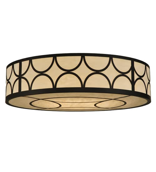 Revival Deco Cilindro 8 Light 48" Wide Flush Mount Drum Ceiling Fixture