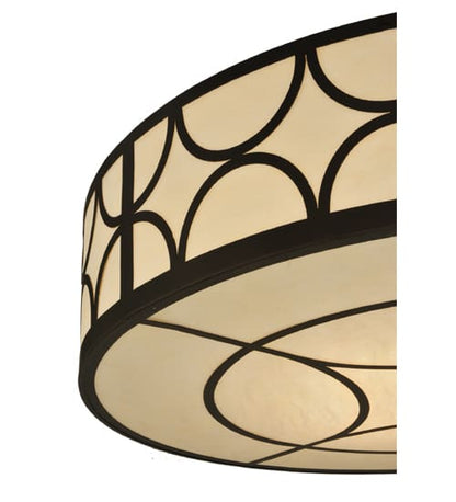 Revival Deco Cilindro 8 Light 48" Wide Flush Mount Drum Ceiling Fixture