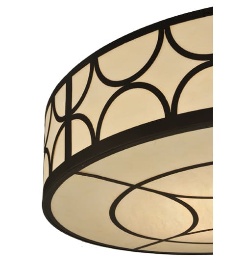 Revival Deco Cilindro 8 Light 48" Wide Flush Mount Drum Ceiling Fixture