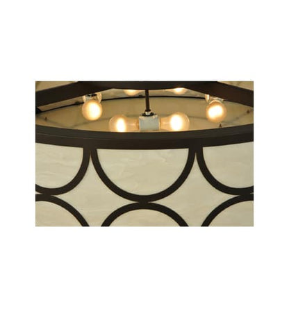 Revival Deco Cilindro 8 Light 48" Wide Flush Mount Drum Ceiling Fixture