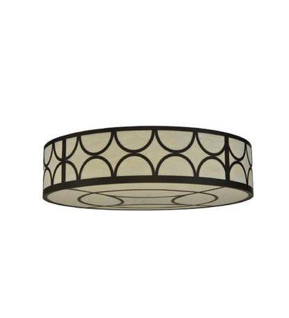 Revival Deco Cilindro 8 Light 48" Wide Flush Mount Drum Ceiling Fixture