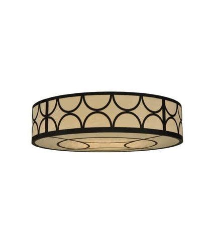 Revival Deco Cilindro 8 Light 48" Wide Flush Mount Drum Ceiling Fixture