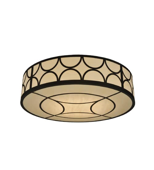 Revival Deco Cilindro 8 Light 48" Wide Flush Mount Drum Ceiling Fixture