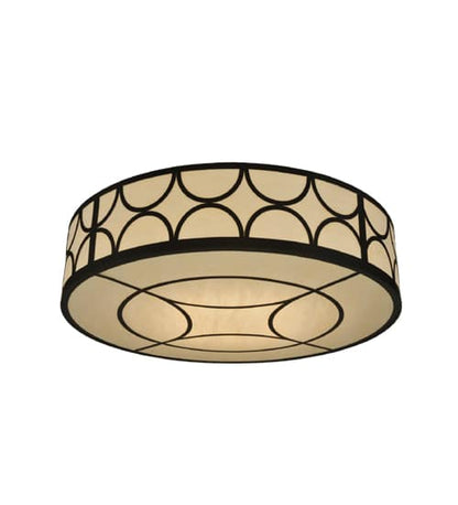 Revival Deco Cilindro 8 Light 48" Wide Flush Mount Drum Ceiling Fixture