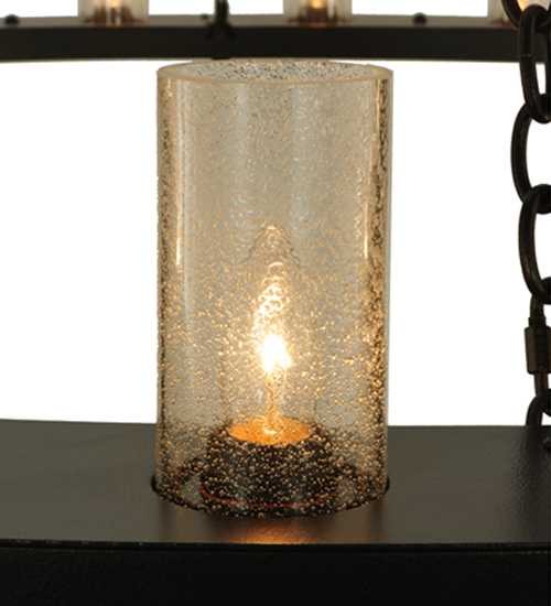 Loxley 36 Light 72" Wide Pillar Candle Style Chandelier with Clear, Seedy Glass Shades - Timeless Bronze Finish