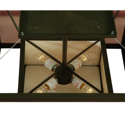 Quadrato Umador 4 Light 51" Wide Semi-Flush Square Ceiling Fixture - Timeless Bronze Finish