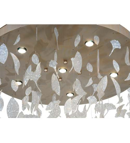 Ginkgo Leaf 6 Light 44" Wide Pendant