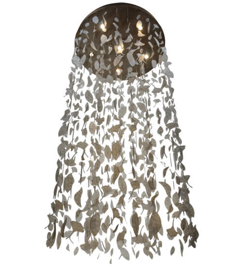 Ginkgo Leaf 6 Light 44" Wide Pendant