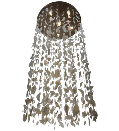 Ginkgo Leaf 6 Light 44" Wide Pendant