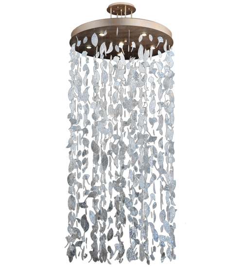 Ginkgo Leaf 6 Light 44" Wide Pendant