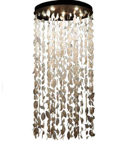 Ginkgo Leaf 6 Light 44" Wide Pendant