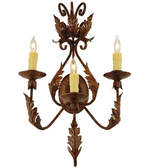French Elegance 3 Light 28" Tall Wall Sconce