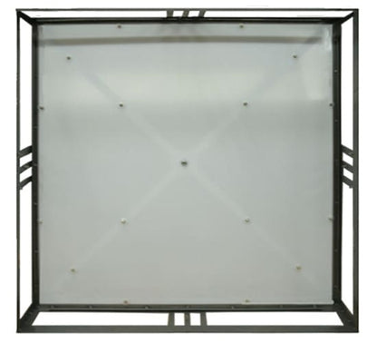 Whitewing 4 Light 36" Wide Flush Mount Square Ceiling Fixture - Blackened Pewter Finish - GU24 Bulb Base