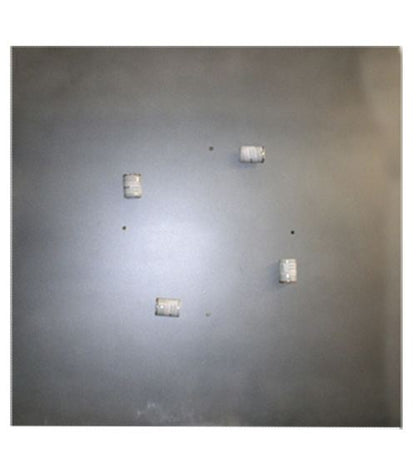Whitewing 4 Light 36" Wide Flush Mount Square Ceiling Fixture - Blackened Pewter Finish - GU24 Bulb Base
