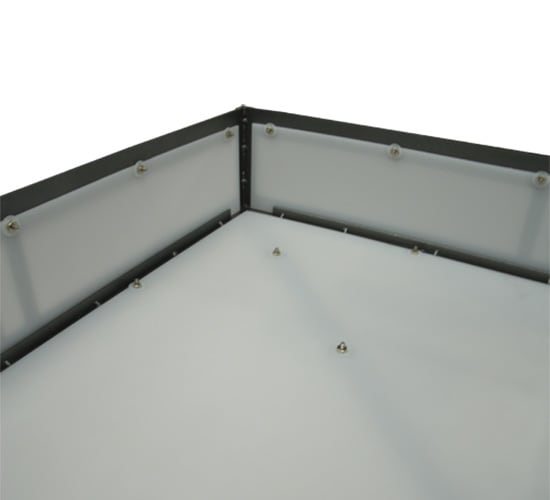 Whitewing 4 Light 36" Wide Flush Mount Square Ceiling Fixture - Blackened Pewter Finish - GU24 Bulb Base
