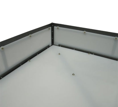 Whitewing 4 Light 36" Wide Flush Mount Square Ceiling Fixture - Blackened Pewter Finish - GU24 Bulb Base