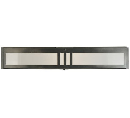 Whitewing 4 Light 36" Wide Flush Mount Square Ceiling Fixture - Blackened Pewter Finish - GU24 Bulb Base
