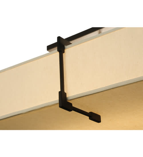 Quadrato Massage 8 Light 55" Wide Semi-Flush Square Ceiling Fixture