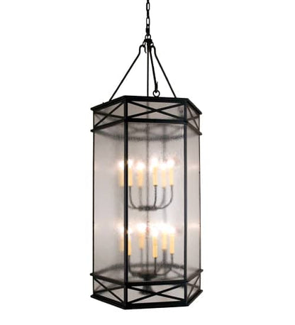 Gina 12 Light 27" Wide Taper Candle Pendant