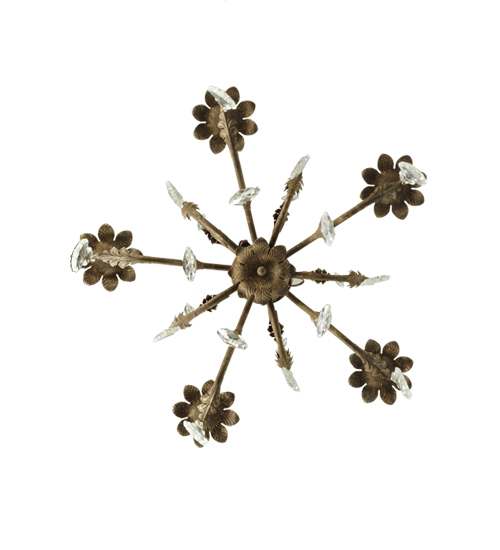 Chantilly 5 Light 24" Wide Crystal Candle Style Chandelier