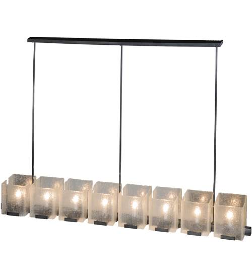 Ice Cube 8 Light 78" Wide Linear Chandelier