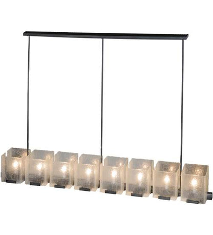 Ice Cube 8 Light 78" Wide Linear Chandelier