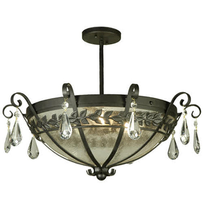 Florentine 3 Light 24" Wide Semi-Flush Bowl Ceiling Fixture