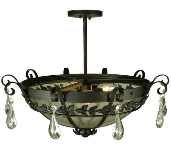 Florentine 3 Light 24" Wide Semi-Flush Bowl Ceiling Fixture