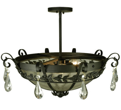 Florentine 3 Light 24" Wide Semi-Flush Bowl Ceiling Fixture