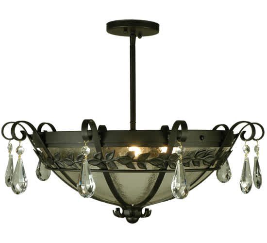 Florentine 3 Light 24" Wide Semi-Flush Bowl Ceiling Fixture