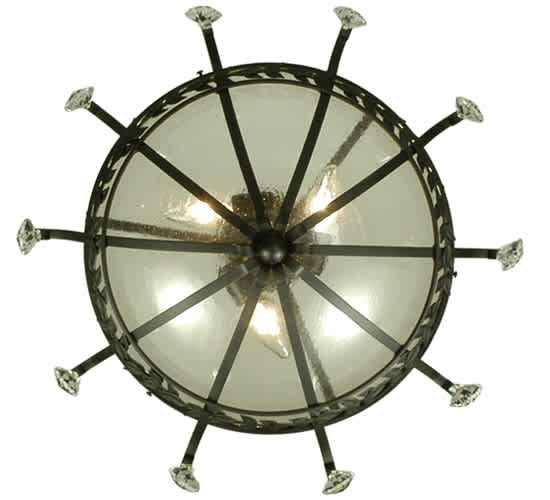 Florentine 3 Light 24" Wide Semi-Flush Bowl Ceiling Fixture