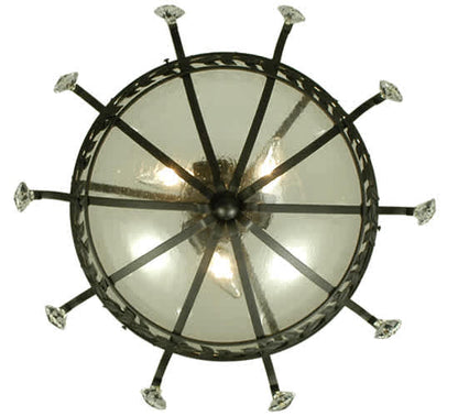 Florentine 3 Light 24" Wide Semi-Flush Bowl Ceiling Fixture