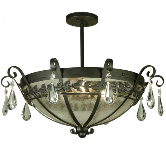Florentine 3 Light 24" Wide Semi-Flush Bowl Ceiling Fixture