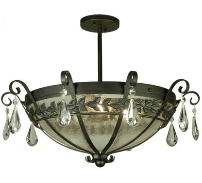 Florentine 3 Light 24" Wide Semi-Flush Bowl Ceiling Fixture